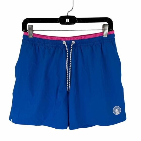 Chubbies Swim Trunks 5.5 Inch Size Medium Brief Liner Blue Pink - Picture 1 of 12